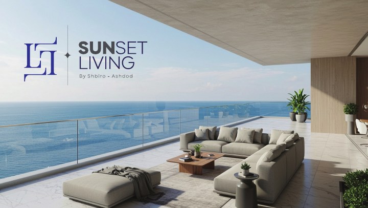 עיצוב ומיתוג נדל״ן לפרויקט Sunset Living אשדוד, דוגמה 4