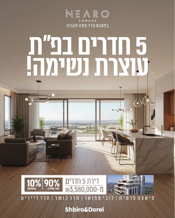 קמפיין נדל״ן לפרויקט Nearo פתח תקווה, דוגמה 3