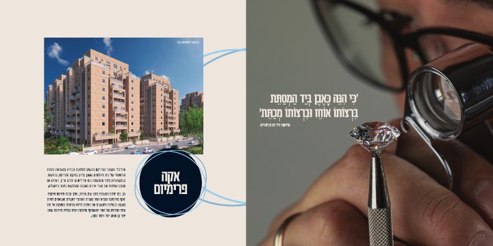 דפוס ושילוט נדל״ן לפרויקט AKA Premium ירושלים, דוגמה 6