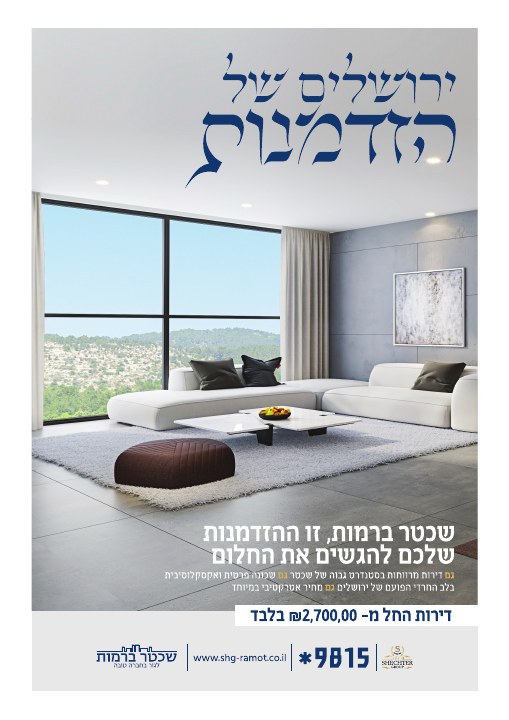 קמפיין נדל״ן לפרויקט שכטר ברמות ירושלים, דוגמה 3