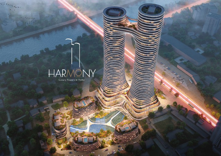 דפוס ושילוט נדל״ן לפרויקט Harmony Tbilisi, דוגמה 2