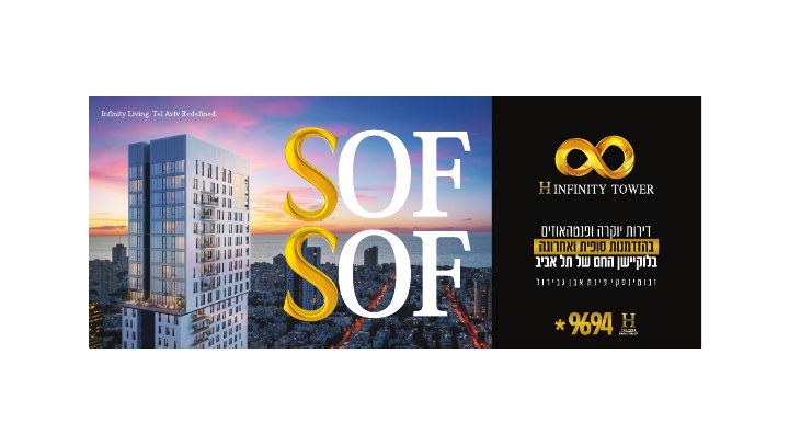 דפוס ושילוט נדל״ן לפרויקט H Infinity Tower תל אביב, דוגמה 8
