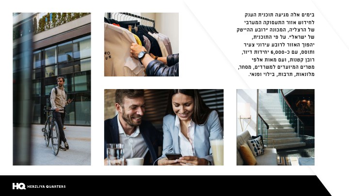 דפוס ושילוט נדל״ן לפרויקט HQ Herzliya Quarters, דוגמה 10